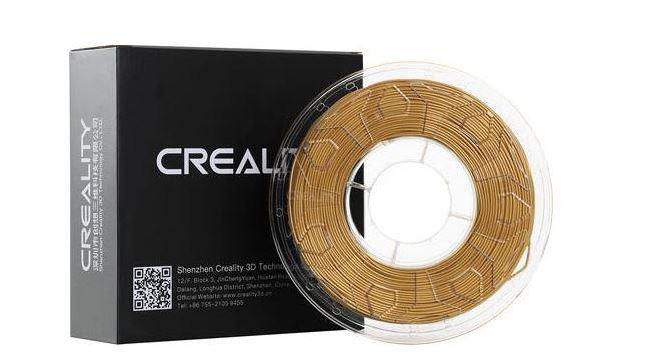 CREALITY PLA 3D Printer Filament, silk golden, Printing temperature: 190-220, Filament diameter: 1.75mm, Tensile strength: 60MPa, Size of filament wheel: Diameter 200mm, height 66mm, hole diameter 56m