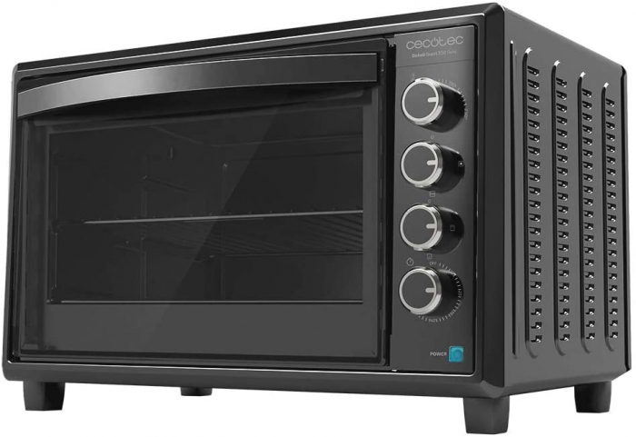 Cuptor electric Cecotec 02217 BakeToast 850 Gyro, 2200W, Capacitate 60L, Convectie, 12 functii de gatit, Iluminare interioara, Rotisor inclus, Negru