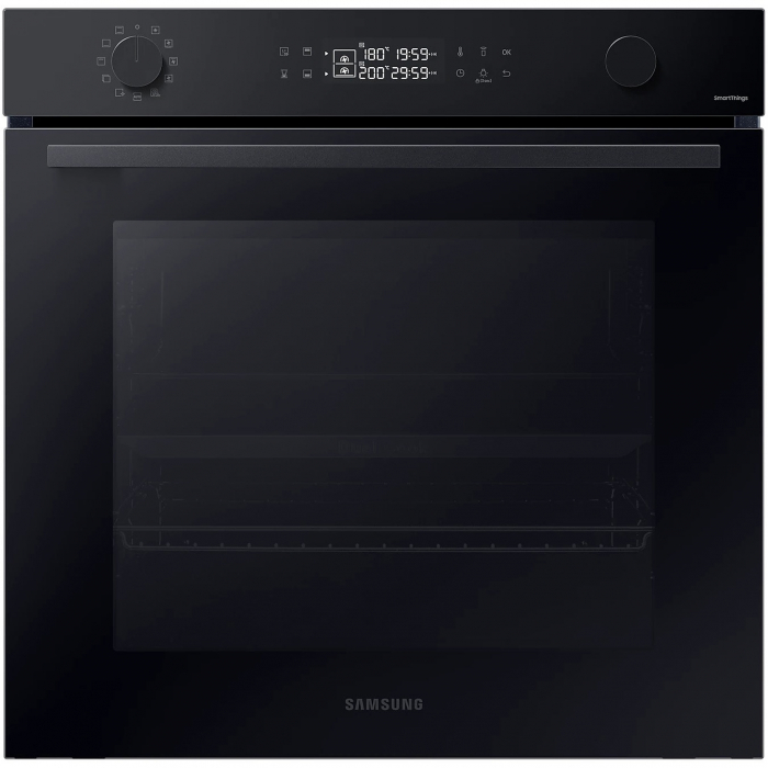 Cuptor incorporabil Bespoke Samsung NV7B44207AK U2, Electric, 76 l, Autocuratare catalitica, Dual Cook, Display touch, SmartThings Cooking, Clasa A+, Negru