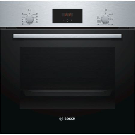 Cuptor incorporabil bosch hbf114bs0, 7 functii, capacitate 66 l, grill, incalzire 3d, iluminare interioara, clasa a, negru inox