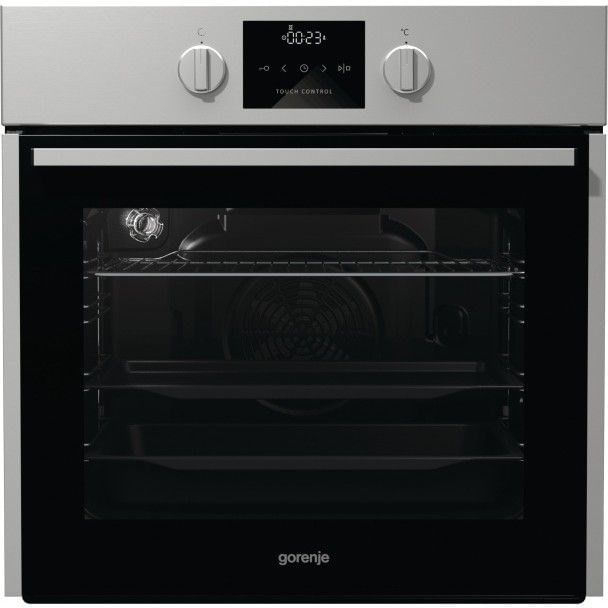 Cuptor incorporabil Gorenje BO635E11XK, Electric, Multifunctional, Capacitate 65 l, Grill, Touch control, Clasa A, Inox Antiamprenta