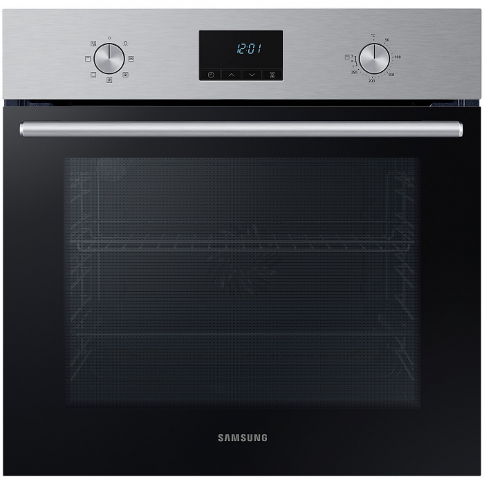 Cuptor incorporabil Samsung NV68A1140BS OL, Electric, 68 l, Autocuratare catalitica, True convection, Display LED, Clasa A, Negru Inox