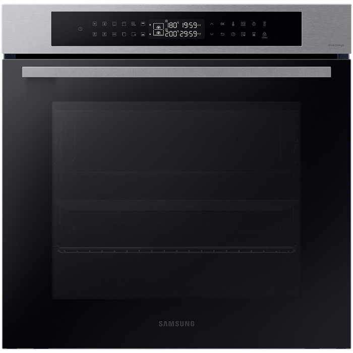 Cuptor incorporabil Samsung NV7B4245VAS U2, Electric, 76 l, Autocuratare catalitica, Dual Cook, Display touch, Air sous vide, SmartThings Cooking, Clasa A+, Negru Inox