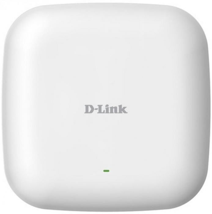 D-Link Wireless Wave 2 Dual-Band PoE Access Point, DAP-2682; 2x Gigabit PoE capable LAN port, MU-MIMO, 2.4GHz 600 Mbps, 5GHz 1700 Mbps, Mounting Wall Ceiling, PoE Mode 802.3at, Dimensions 190 x 190 x