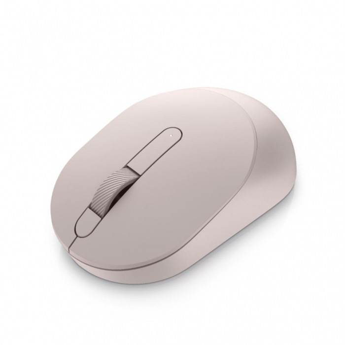 Dell Mobile Wireless Mouse , MS3320W, COLOR: Ash Pink, CONNECTIVITY: Wireless - 2.4 GHz, Bluetooth 5.0, SENSOR: Optical LED, SCROLL: Mechanical, RESOLUTION (DPI): Adjustable via Dell Peripheral Manage