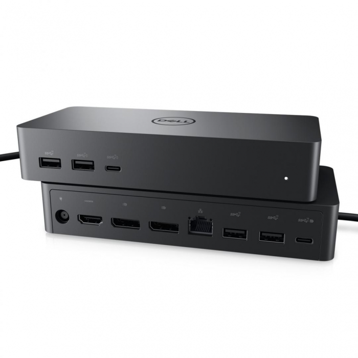 Dell Universal Dock UD22, MAX RESOLUTION: 5K 60Hz with HBR3 systems supporting Display Stream Compression, VIDEO INTERFACES: 1 x HDMI 2.0, 2 x DP 1.2, 1 x USB-C 3.2 Gen2 with DisplayPort 1.4 Alt Mod
