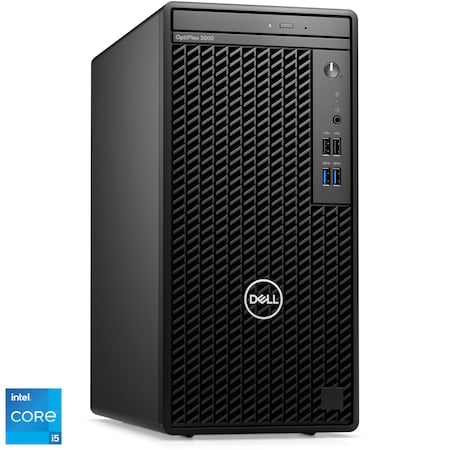 Desktop Dell OptiPlex 3000 MT, 180W Bronze Power Supply, No Media Card Reader, EPEAT 2018 Registered (Silver), ENERGY STAR Qualified, 12th Generation Intel Core i5-12500 (6 Cores 18MB 12T 3.0GHz to 4.