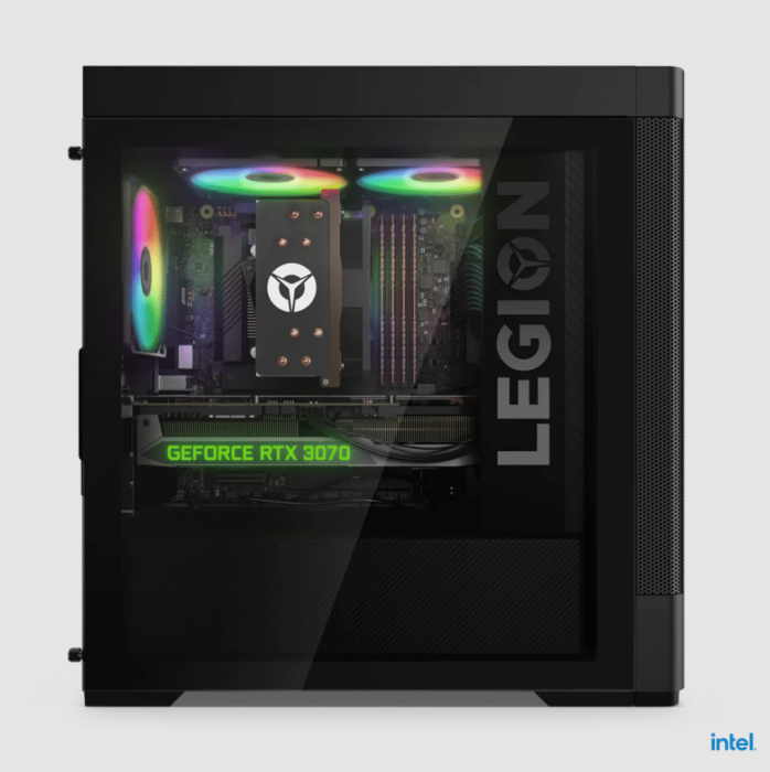 Desktop Gaming Lenovo Legion T5 26IAB7 , Intel Core i7-12700F, 12C (8P + 4E) 20T, P-core 2.1 4.8GHz, E-core 1.6 3.6GHz, 25MB, video NVIDIA ...