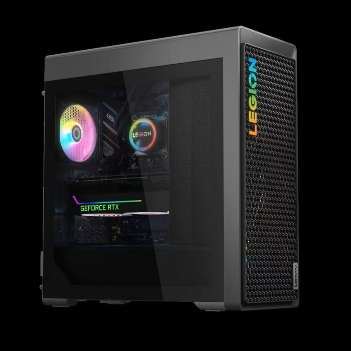 Desktop Gaming Lenovo Legion T7 34IRZ8 , Intel Core, i7-13700KF, 16C (8P + 8E) 24T, P-core 3.4 5.3GHz, E-core 2.5 4.2GHz, 30MB, video NVIDIA GeForce RTX, 4070 Ti 12GB GDDR6X, RAM 2x 16GB UDIMM