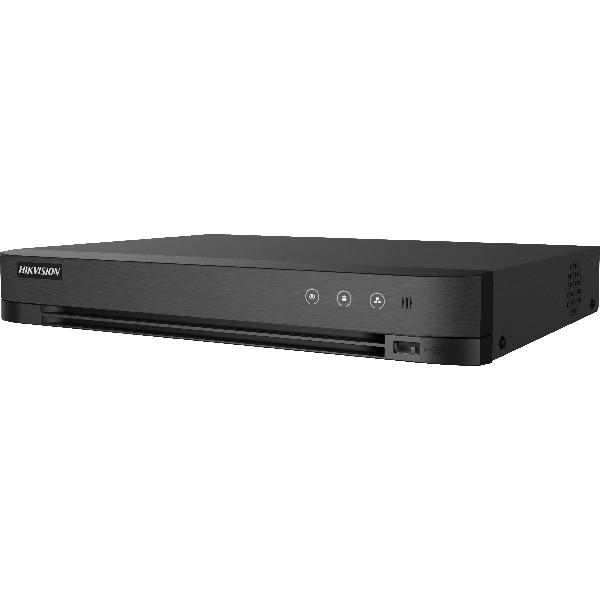 DVR Hikvision 4 canale IDS-7204HUHI-M1 PC recording up to 8-ch IP camera inputs (up to 8 MP),Up to 10 TB capacity per HDD, Provide power supply to PoC cameras over coaxial cable ,Deep learning-based m