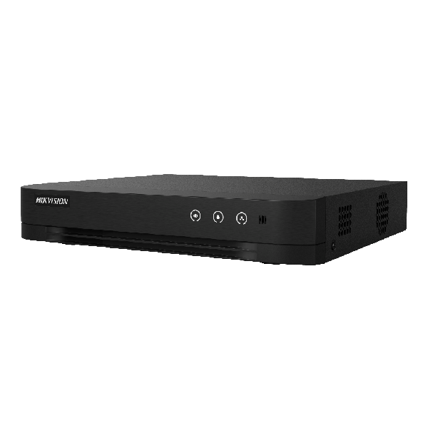 DVR Hikvision 8 canale iDS-7208HUHI-M1 S, 5MP, 8 channels and 1 HDD 1U AcuSense DVR,False alarm reduction by human and vehicle target classification based on deep learning,Total Bandwidth 128Mbps,Remo