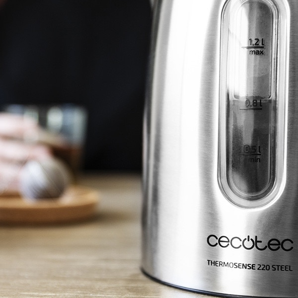 Fierbator Cecotec ThermoSense 220 Steel 01513, 1630 W, 1.2 L, otel inoxidabil, oprire automata [5]