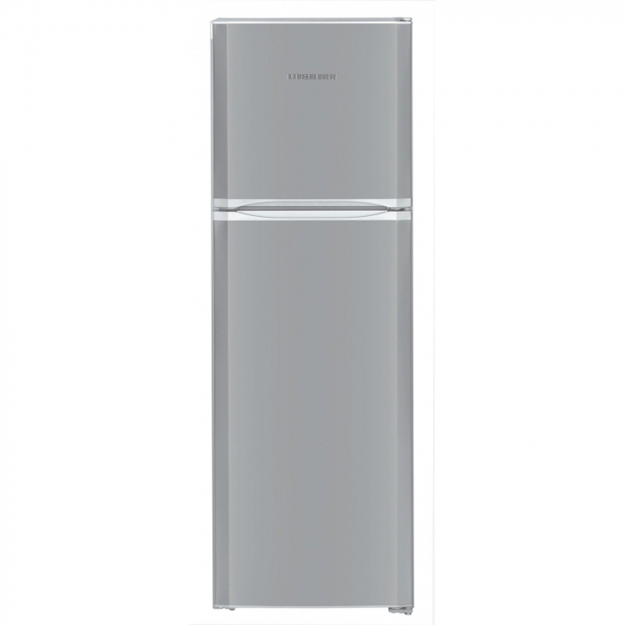 Frigider cu doua usi liebherr ctsl 3306, 312 l, smartfrost, glassline, display lcd, clasa a+, h 176 cm, argintiu