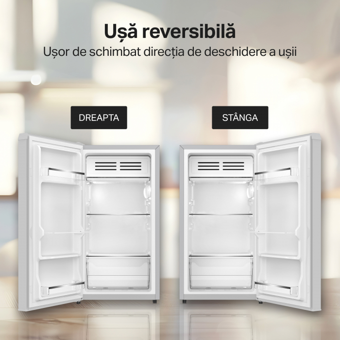 Frigider cu o usa STARCREST SF-83IX-E, Clasa E, Capacitate 83 L, Iluminare interioara, Compartiment gheata, H 85 cm, Inox [9]