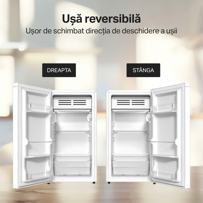 Frigider cu o usa STARCREST SF-85SL-E, Clasa E, Capacitate 85L, Iluminare interioara, Compartiment gheata, H 82 cm, Gri [8]