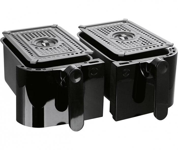 Friteuza cu aer cald STARCREST SFR-9024BK, 2400 W, Cos Dublu, 9 litri, Termostat 80 - 200 °C, 12 programe, Negru [4]