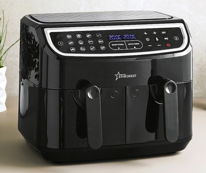 Friteuza cu aer cald STARCREST SFR-9024BK, 2400 W, Cos Dublu, 9 litri, Termostat 80 - 200 °C, 12 programe, Negru [3]