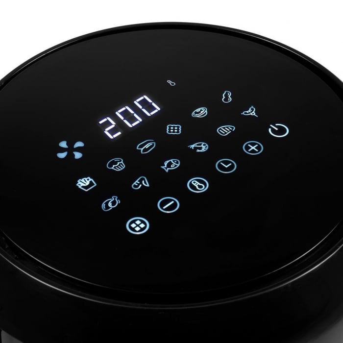 Friteuza Digitala cu aer cald Princess 183008, 1300W, 3.8L, 80 - 200 °C, temporizator, functii prajire, coacere, reincalzire, Negru [2]