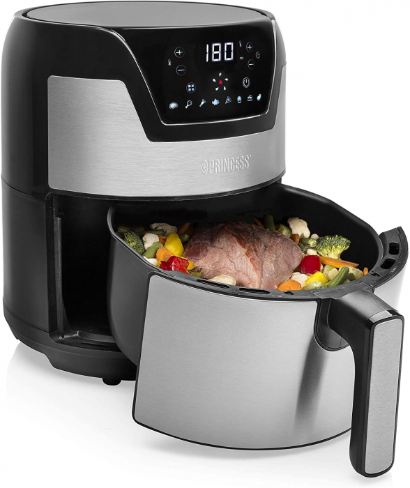 Friteuza Digitala cu aer cald XXL Princess 182026, 1500 W, , Argintiu [10]