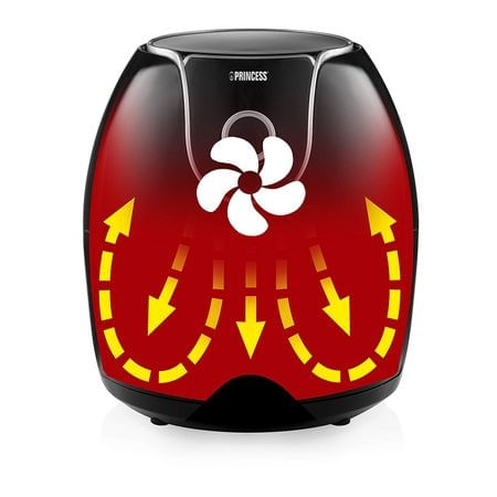 Friteuza digitala cu aer cald XXL Princess 182055, 1700 W, 5.2 litri, termostat reglabil 80 - 200°, Functii prajire, coacere, reincalzire, Negru [11]