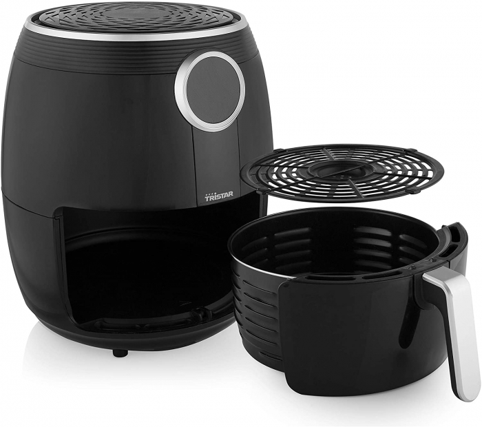 Friteuza fara ulei XXL Tristar FR-6956, 1500W, Capacitate 4.5 l, Control digital, Timer, Termostat reglabil 80-200 C, Negru [7]