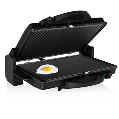 Gratar electric Princess 112340, 2000 W, Placi nonaderente 31x21cm, Deschidere la 180°, Termostat reglabil,  Manere CoolTouch, Negru [5]