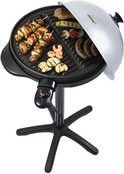 Gratar electric steba vg 250, 1800 w, bbq, temperatura reglabila, 40 x 40 cm, negru