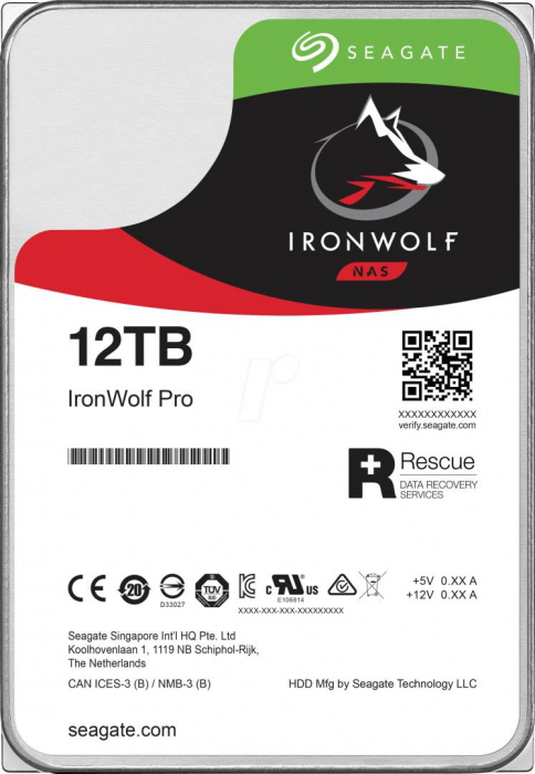 HDD Seagate IronWolf PRO, 12TB, 7200RPM, SATA III