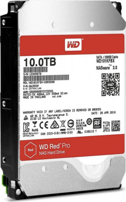 HDD WD Red PRO, 10TB, 7200RPM, SATA III