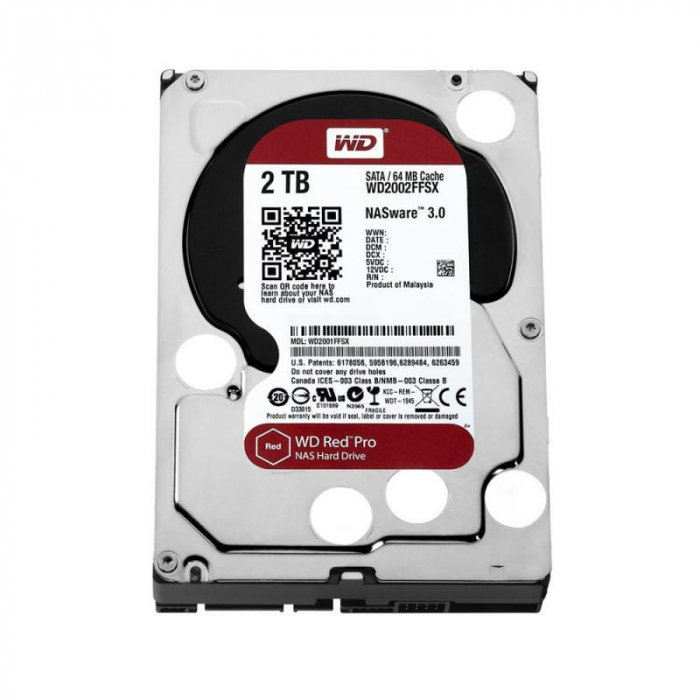 HDD WD RED PRO, 2TB, 7200RPM, SATA III