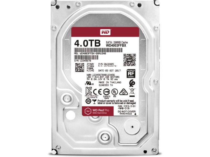 HDD WD RED PRO, 4TB, 7200RPM, SATA III