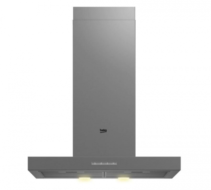 Hota incorporabila decorativa beko bhcb61632xh, putere de absorbtie 599 m3 h, 1 motor, soft touch, 3 trepte de viteza, iluminare cu led, 60 cm, i...
