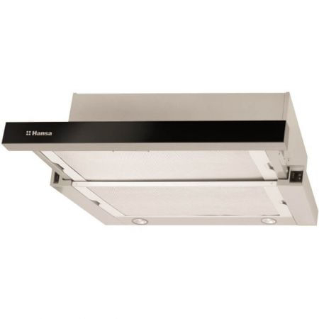 Hota incorporabila telescopica hansa ots6226ih, putere de absorbtie 365 mc h, 2 motoare, iluminare, 60 cm, argintiu