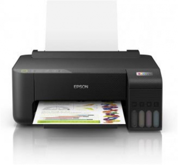 Imprimanta inkjet color CISS Epson L1250, dimensiune A4, viteza max 33ppm alb-negru, rezolutie printer 1440x5760dpi, alimentare hartie 100 coli, imprimare fara margini, interfata: USB 2.0,WI-FI consum