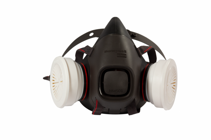 Kit half-mask reutilizabil HM501 cu 2 filtre P3 - Protectie impotriva tututor tipurilor de pulbere praf