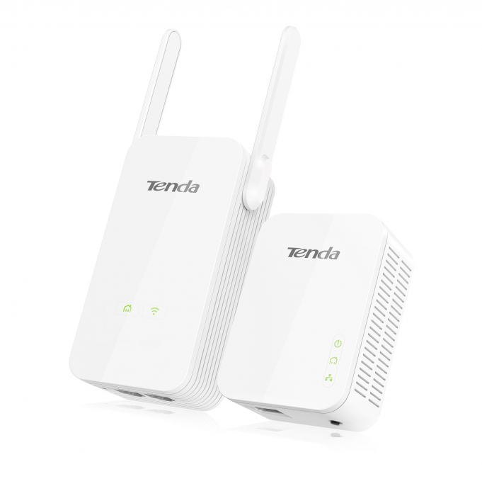 KIT Powerline Extender Tenda PH5, Wi-Fi 300Mbps, Powerline 1000 Mbps