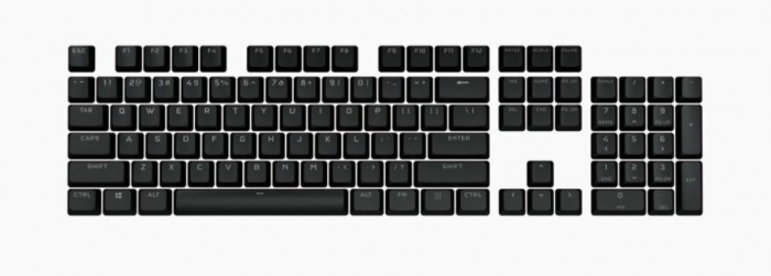 KIT Tastatura gaming CORSAIR PBT DOUBLE-SHOT PRO Keycap Mod Kit , Onyx Black