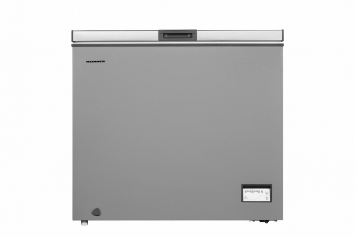 Lada frigorifica Heinner HCF-205NHSE++, clasa energetica: E, capacitate totala: 198L, control electronic, rezistenta la frig (opereaza la temperaturi scazute : -15 C), rezistenta la variatii de tensi