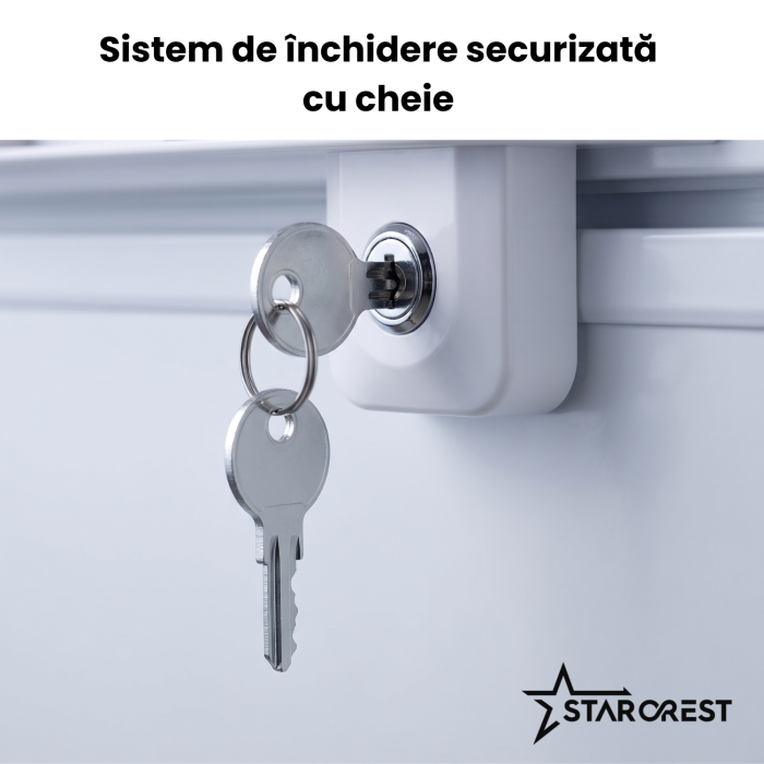 Lada frigorifica STARCREST SCF-195WHE, Clasa E, Capacitate 195L, Sistem convertibil - functie frigider, Termostat reglabil, Alb [5]