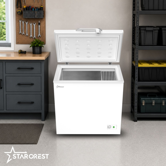 Lada frigorifica STARCREST SCF-195WHE, Clasa E, Capacitate 195L, Sistem convertibil - functie frigider, Termostat reglabil, Alb [9]