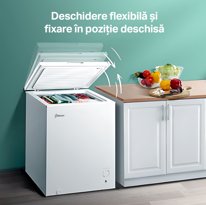 Lada frigorifica STARCREST SCF-99WHE, Clasa E, Capacitate 99L, Sistem convertibil - functie frigider, Termostat reglabil, Alb [3]