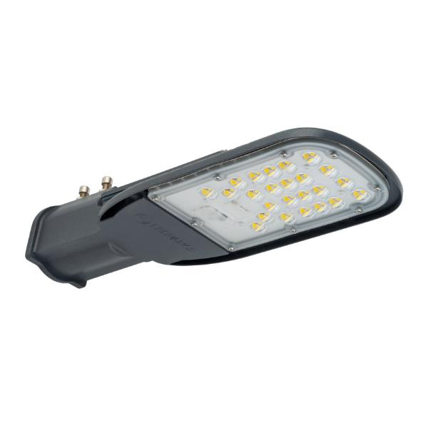 Lampa LED stradala Ledvance ECO CLASS AREA S, 30W, 100-240V, 3600 lm, lumina neutra (4000K), IP66 IK08, Ostalp 42-60mm, 329x121x83mm, aluminiu, Gri