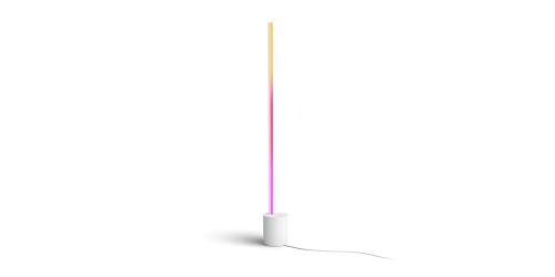 Lampadar LED RGB Philips Hue Gradient Signe, Bluetooth, 29W, 2550 lm, lumina alba si color (2000-6500K), IP20, 145.8cm, Aluminiu, Alb