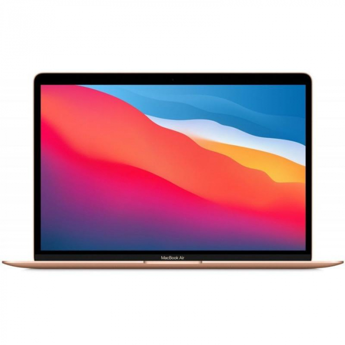 Laptop Apple 13.3 MacBook Air 13, WQXGA (2560 x 1600), Apple M1 chip (8-core CPU), 8GB, 256GB SSD, macOS Big Sur, Gold, US keyboard