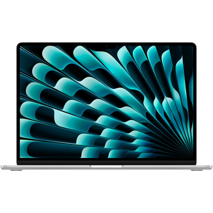 Laptop Apple MacBook Air 15 cu procesor Apple M2, 8 nuclee CPU si 10 nuclee GPU, 8GB, 256GB SSD, Silver, INT KB