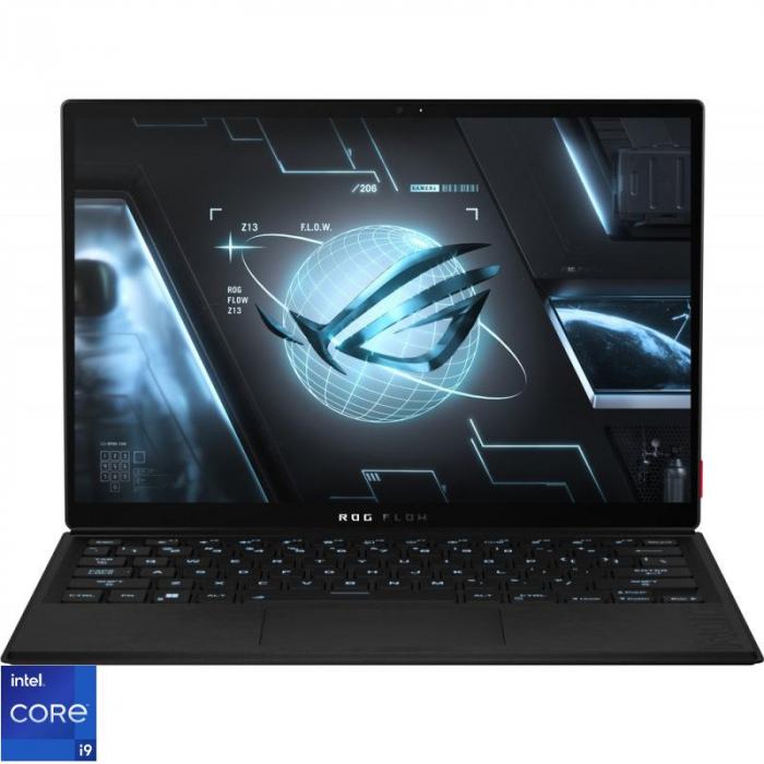 Laptop ASUS Gaming 13.4 ROG Flow Z13 GZ301ZE, WUXGA 120Hz TouchScreen, Procesor Intel Core, i9-12900H (24M Cache, up to 5.00 GHz), 16GB DDR5, ...