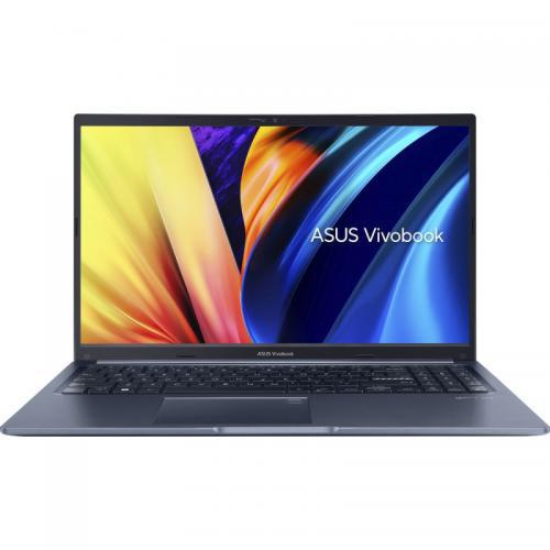 Laptop ASUS Vivobook 15.6-inch, X1502ZA-BQ414, FHD (1920 x 1080) 16:9, i5-1240P, 8GB DDR4 on board + 8GB DDR4 SO-DIMM, 512GB M.2, Quiet Blue, 2 y...