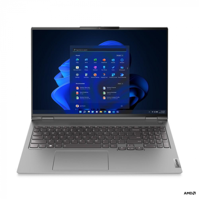 Laptop Lenovo ThinkBook 16p G3 ARH, 16 WQXGA (2560x1600) AMD Ryzen 5 6600H, Video NVIDIA GeForce RTX 3060 RAM: 16GB, SSD: 512GB, 1YD, W11P