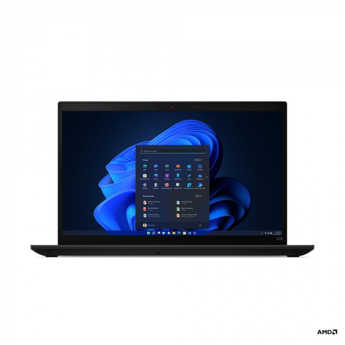 Laptop Lenovo ThinkPad L15 Gen 3 (AMD), 15.6 FHD, Ryzen 7 PRO 5875U, Video: Integrated RAM:16GB, SSD: 1TB, 1YD W11