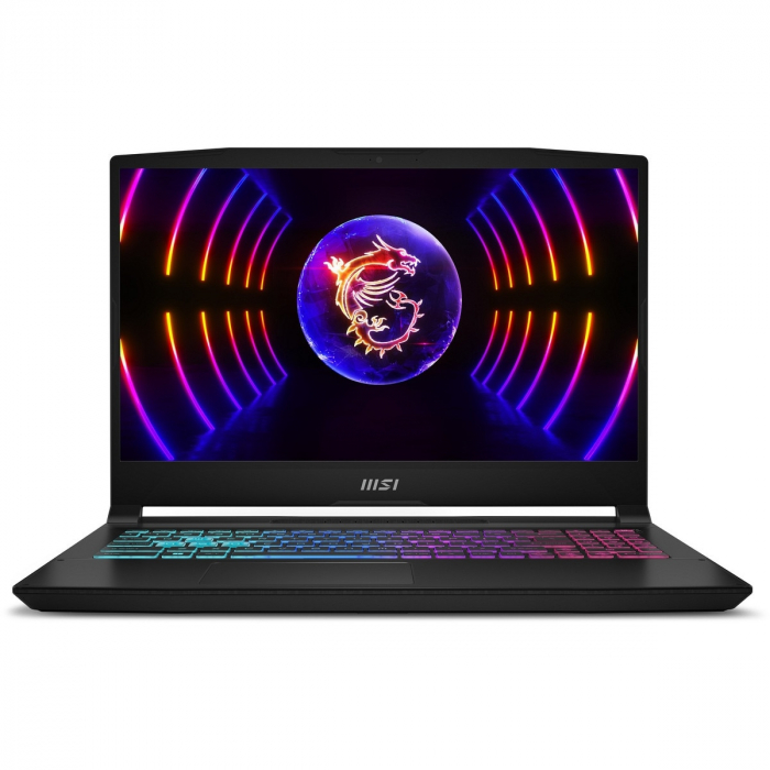 Laptop MSI Katana 15, FullHD, IPS, 144Hz, Intel Core i7-12650H 10-core, 16GB DDR5, 1TB SSD NVMe, NVIDIA GeForce RTX 4060 8GB, Free DOS, Negru